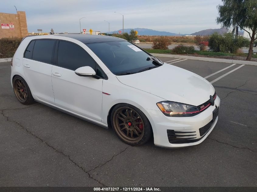 2015 Volkswagen Golf Gti 2.0T Se W/Performance Package 4-Door VIN: 3VW547AU1FM104780 Lot: 41073217