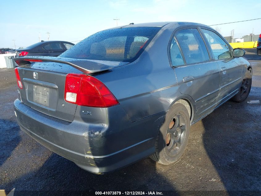 2004 Honda Civic Lx VIN: 2HGES16554H621195 Lot: 41073879