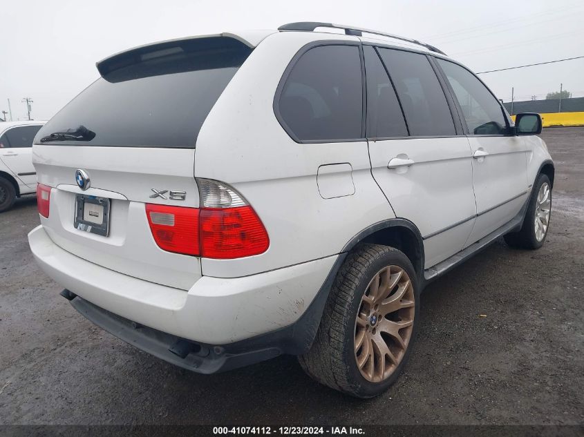 2005 BMW X5 3.0I VIN: 5UXFA135X5LY20028 Lot: 41074112