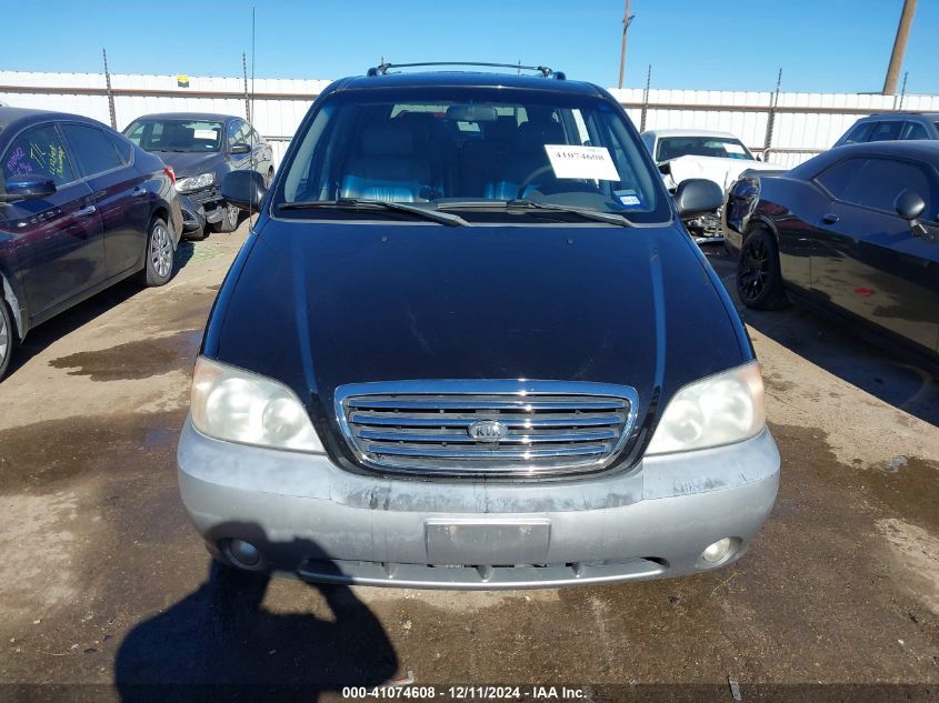 2002 Kia Sedona Ex/Lx VIN: KNDUP131026233609 Lot: 41074608