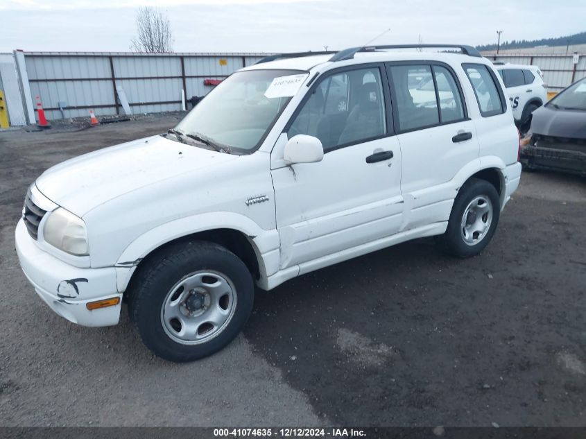 2001 Suzuki Grand Vitara Jlx/Jlx+/Limited VIN: JS3TD62V314169194 Lot: 41074635