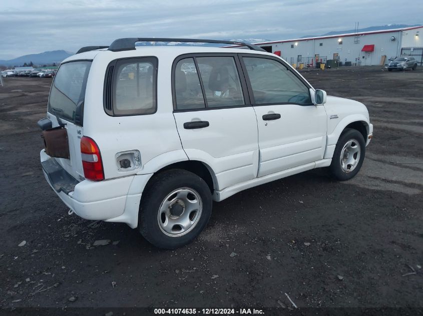 2001 Suzuki Grand Vitara Jlx/Jlx+/Limited VIN: JS3TD62V314169194 Lot: 41074635