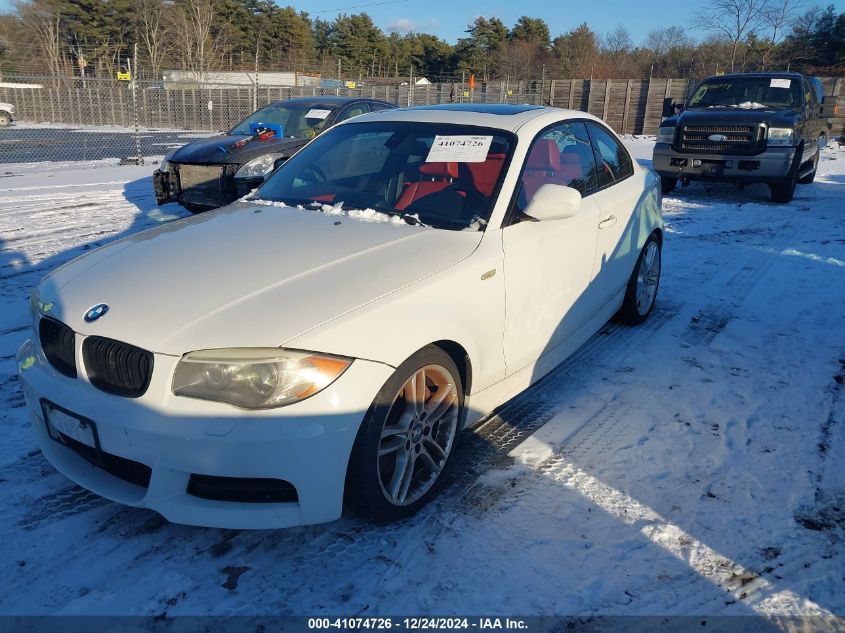 2012 BMW 135I VIN: WBAUC9C55CVM12391 Lot: 41074726