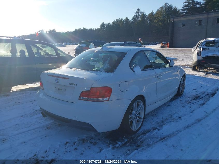 2012 BMW 135I VIN: WBAUC9C55CVM12391 Lot: 41074726