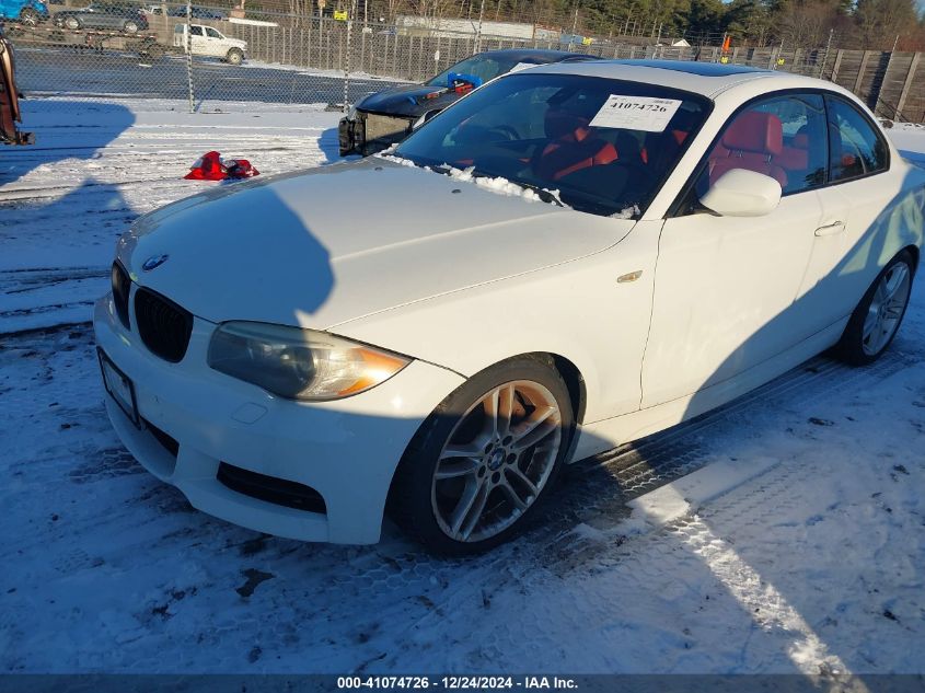 2012 BMW 135I VIN: WBAUC9C55CVM12391 Lot: 41074726