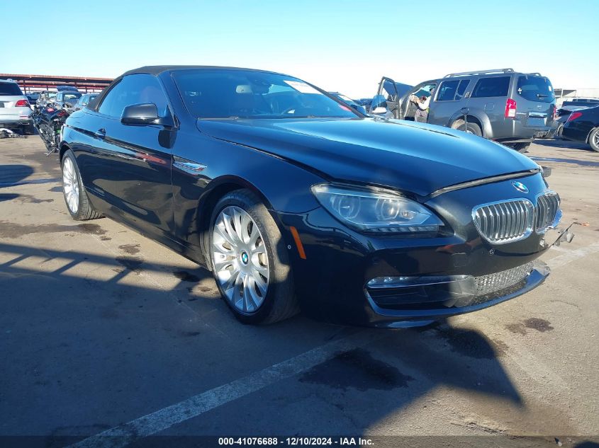 2012 BMW 640I VIN: WBALW7C58CDX58237 Lot: 41076688