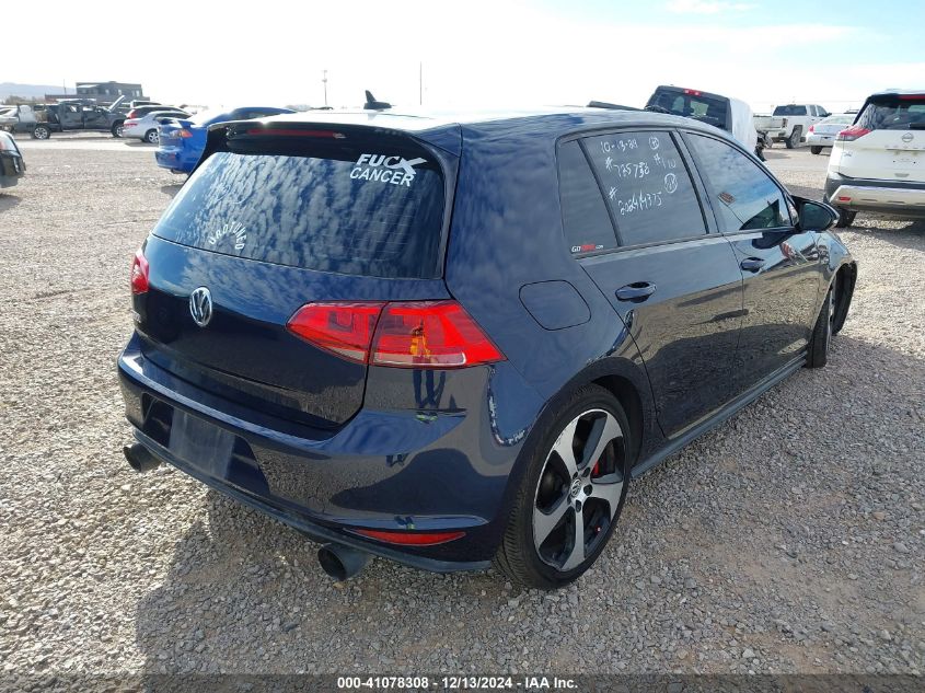 2017 Volkswagen Golf Gti Autobahn 4-Door/S 4-Door/Se 4-Door/Sport 4-Door VIN: 3VW447AU4HM016644 Lot: 41078308