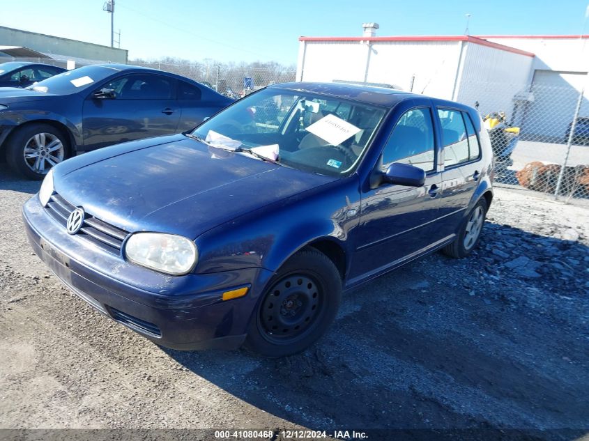 2002 Volkswagen Golf Gls 2.0L VIN: 9BWGK61JX24036928 Lot: 41080468