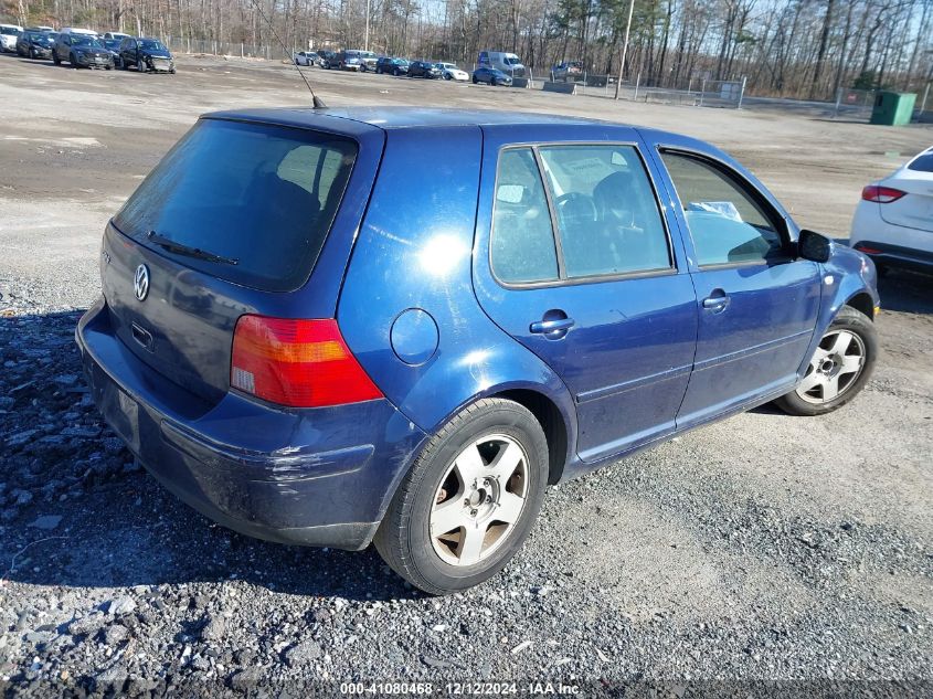 2002 Volkswagen Golf Gls 2.0L VIN: 9BWGK61JX24036928 Lot: 41080468