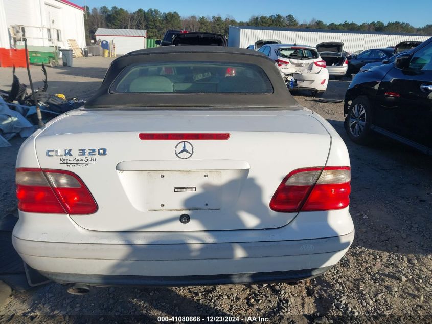 1999 Mercedes-Benz Clk 320 VIN: WDBLK65G7XT007342 Lot: 41080668