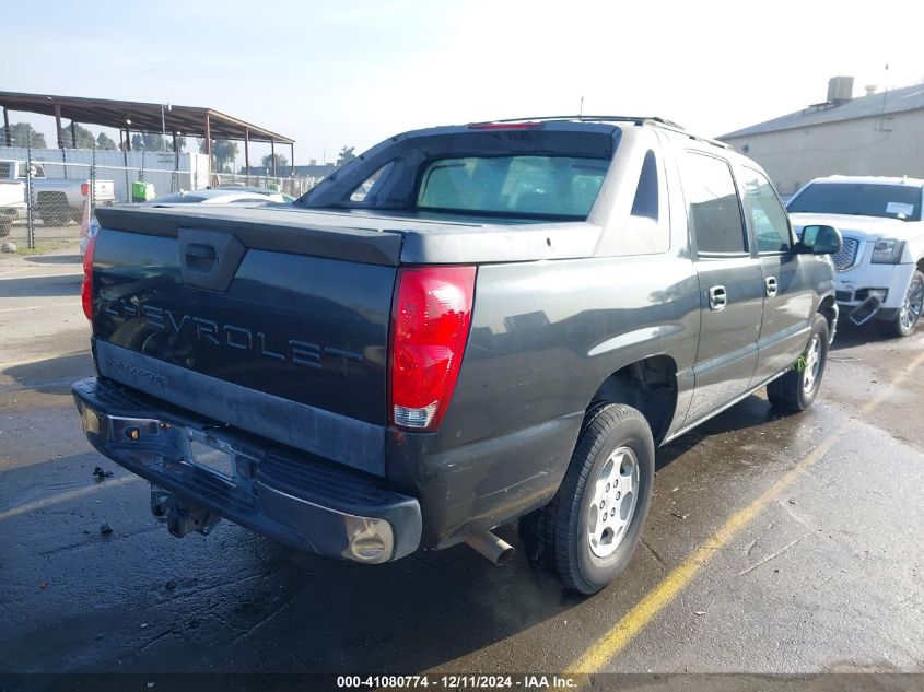 2004 Chevrolet Avalanche 1500 VIN: 3GNEC12T34G322618 Lot: 41080774