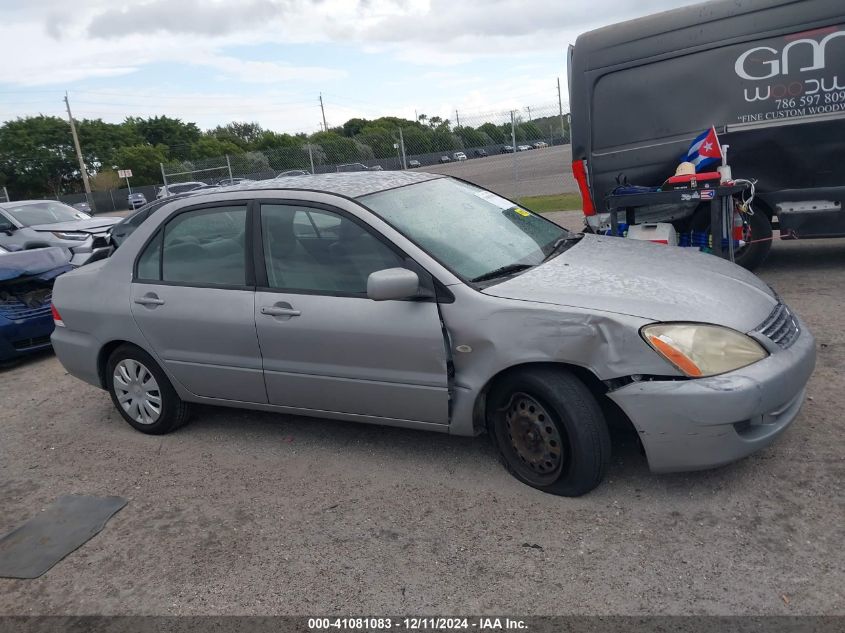 2006 Mitsubishi Lancer Es/Se VIN: JA3AJ26E76U063550 Lot: 41081083