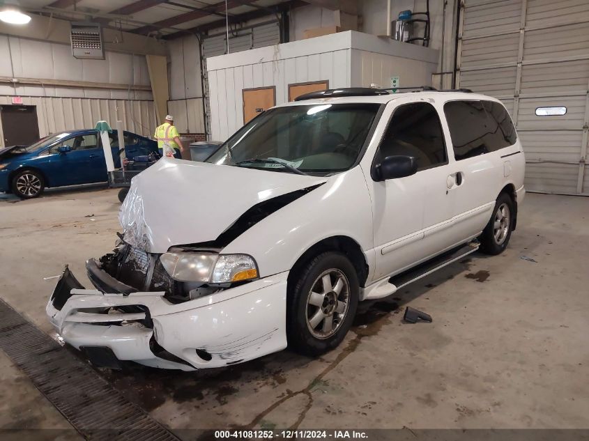 2001 Nissan Quest Se VIN: 4N2ZN16T91D817555 Lot: 41081252