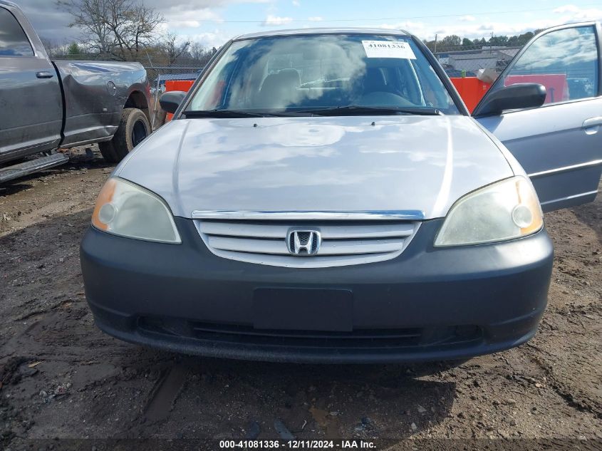 2003 Honda Civic Lx VIN: 1HGES16583L003192 Lot: 41081336