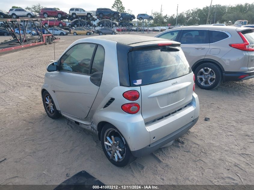 2008 Smart Fortwo Passion/Pure VIN: WMEEJ31XX8K205830 Lot: 41082212