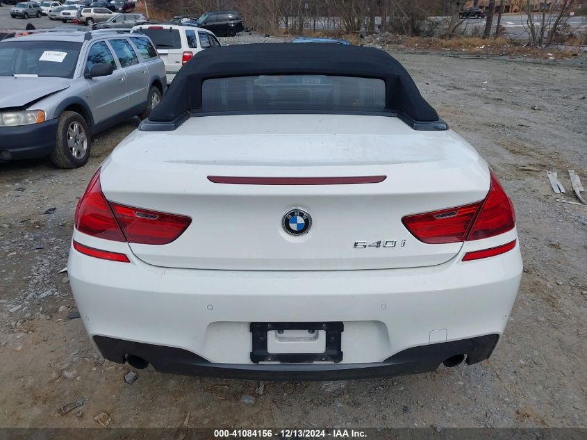 2014 BMW 640I VIN: WBALW7C58EDX58922 Lot: 41084156