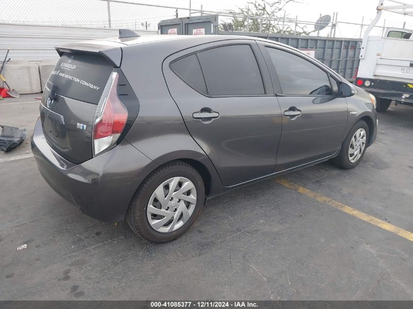 2015 Toyota Prius C One VIN: JTDKDTB32F1581638 Lot: 41085377