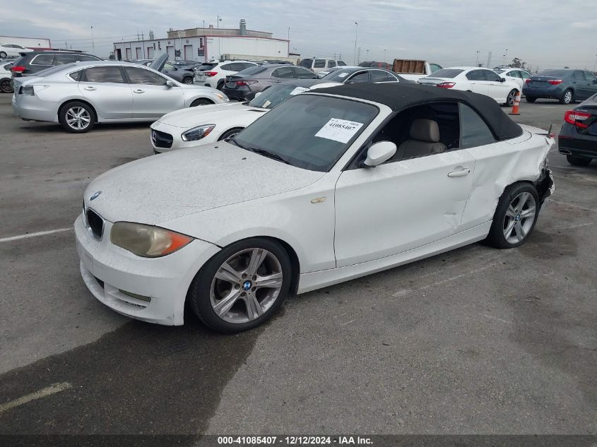 2009 BMW 128I VIN: WBAUL73509VJ75354 Lot: 41085407