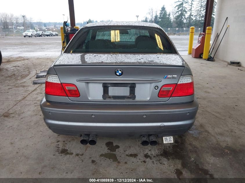 2003 BMW M3 VIN: WBSBL93463JR22573 Lot: 41085939