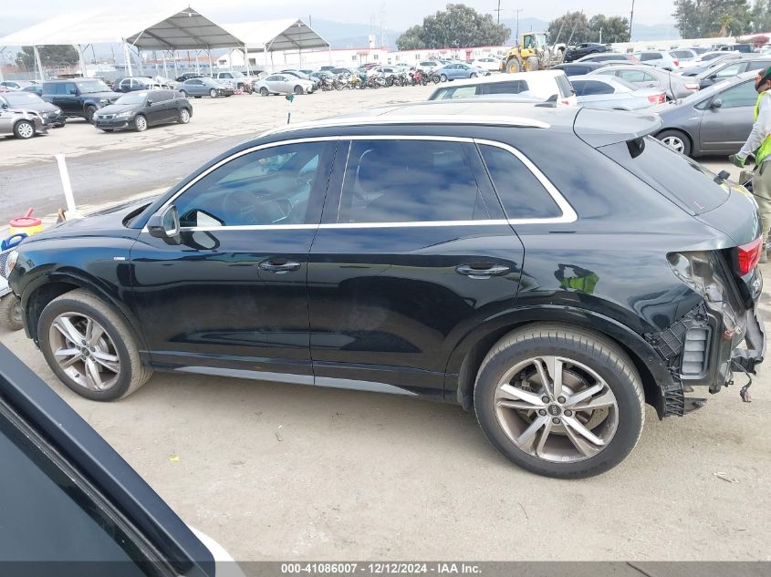 2022 Audi Q3 Premium Plus 45 Tfsi S Line Quattro Tiptronic VIN: WA1EECF31N1049925 Lot: 41086007