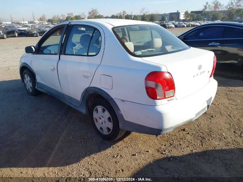 2000 Toyota Echo VIN: JTDBT1236Y0062222 Lot: 41086305