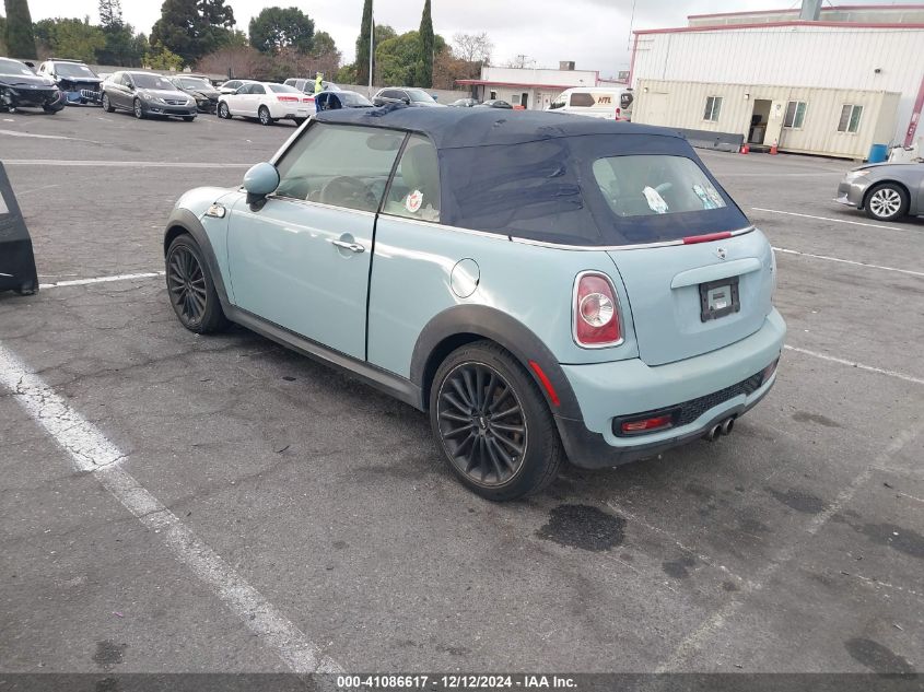 2013 Mini Convertible Cooper S VIN: WMWZP3C57DT551118 Lot: 41086617