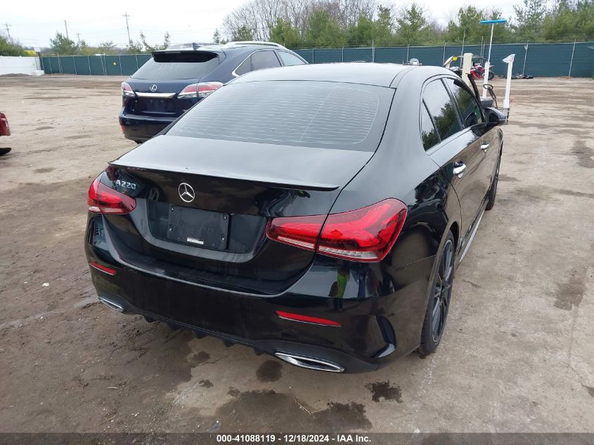 2019 Mercedes-Benz A 220 VIN: WDD3G4EB3KW006620 Lot: 41088119