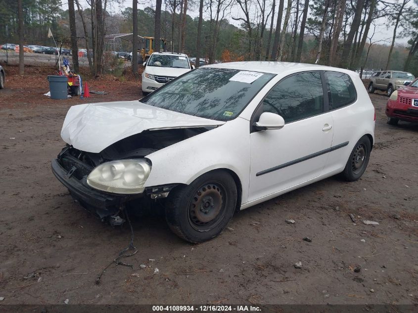 2007 Volkswagen Rabbit 2-Door VIN: WVWBR71K97W039801 Lot: 41089934