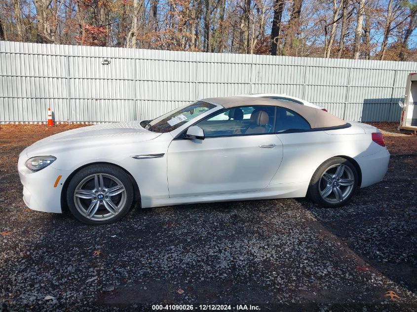 2014 BMW 650I xDrive VIN: WBAYP1C55ED216631 Lot: 41090026