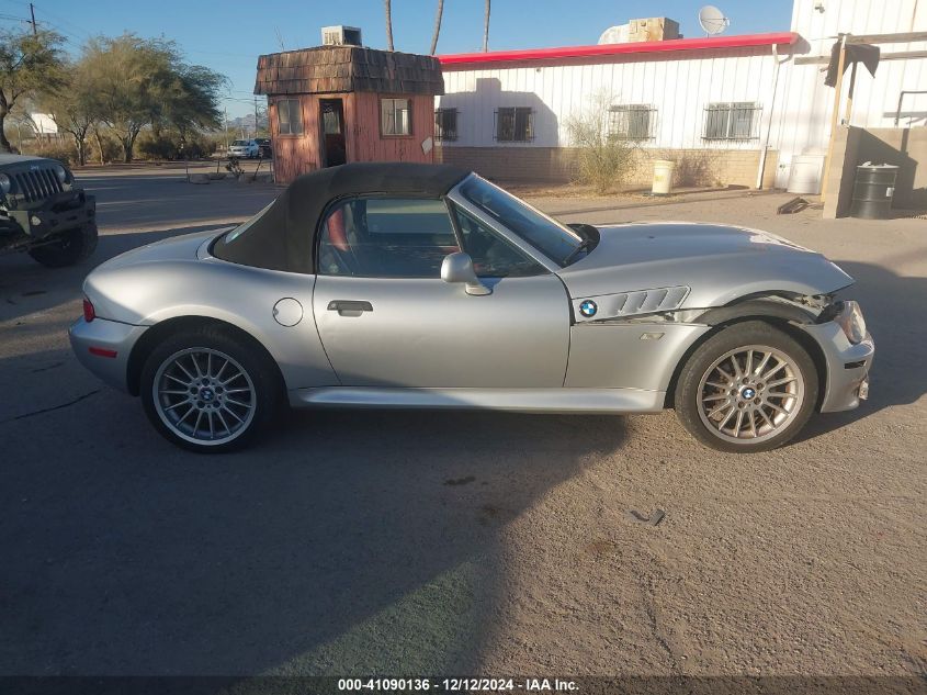 2001 BMW Z3 3.0I VIN: WBACN534X1LJ56229 Lot: 41090136