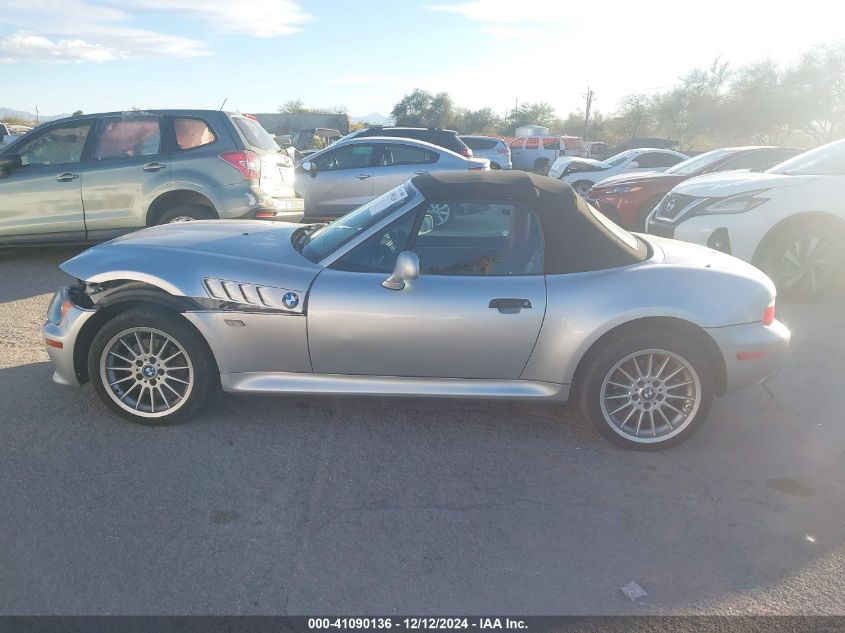 2001 BMW Z3 3.0I VIN: WBACN534X1LJ56229 Lot: 41090136