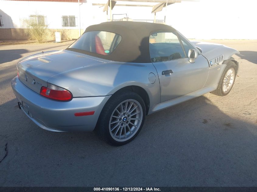 2001 BMW Z3 3.0I VIN: WBACN534X1LJ56229 Lot: 41090136