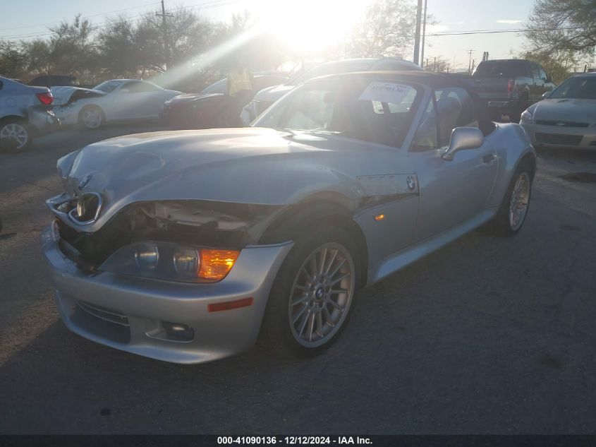 2001 BMW Z3 3.0I VIN: WBACN534X1LJ56229 Lot: 41090136