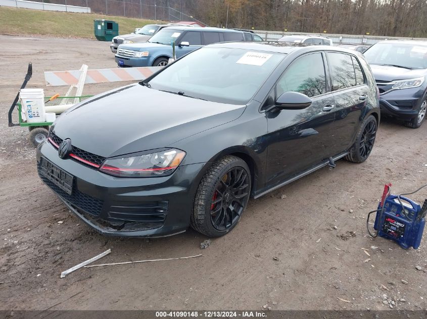 2016 Volkswagen Golf Gti Se W/Performance Package 4-Door VIN: 3VW447AU6GM036800 Lot: 41090148