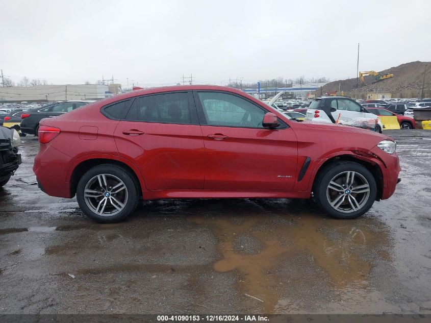 2016 BMW X6 xDrive35I VIN: 5UXKU2C50G0N80486 Lot: 41090153