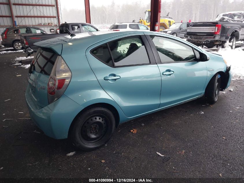 2014 Toyota Prius C VIN: JTDKDTB32E1072728 Lot: 41090994