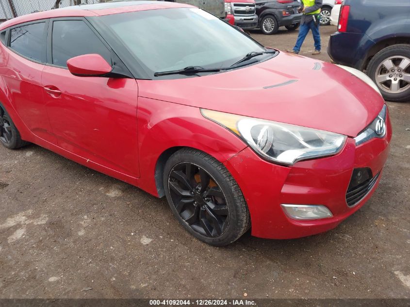 2013 Hyundai Veloster Base W/Black VIN: KMHTC6AD5DU093486 Lot: 41092044