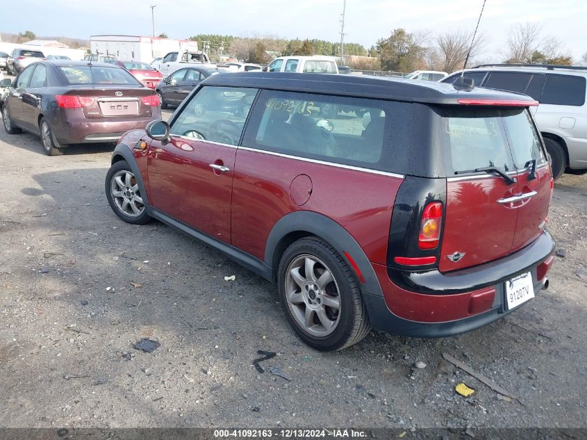 2009 Mini Cooper Clubman VIN: WMWML33509TP98297 Lot: 41092163