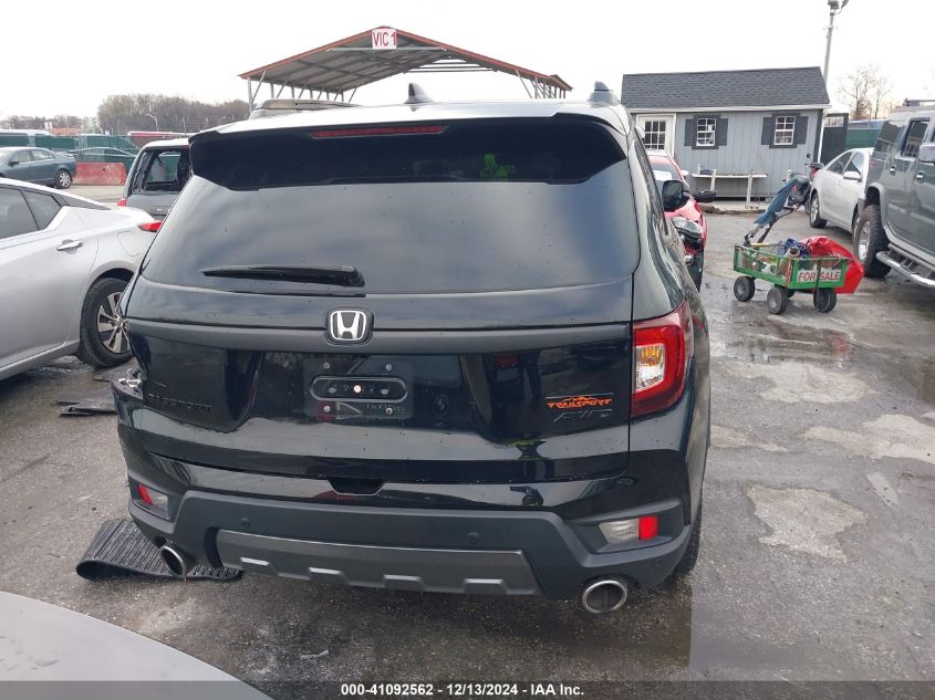 2022 Honda Passport Awd Trailsport VIN: 5FNYF8H64NB013240 Lot: 41092562