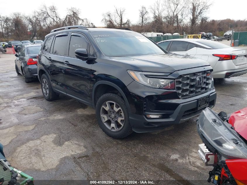 2022 Honda Passport Awd Trailsport VIN: 5FNYF8H64NB013240 Lot: 41092562