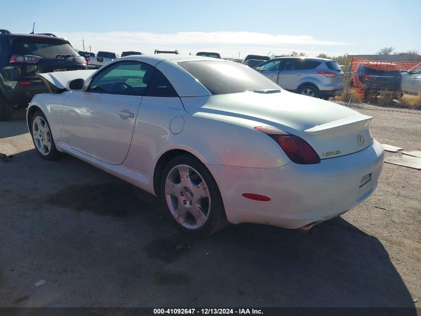 2005 Lexus Sc 430 VIN: JTHFN48Y550064084 Lot: 41092647