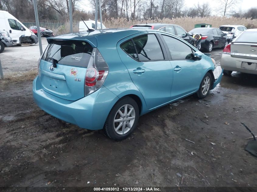 2013 Toyota Prius C Three VIN: JTDKDTB39D1037537 Lot: 41093012