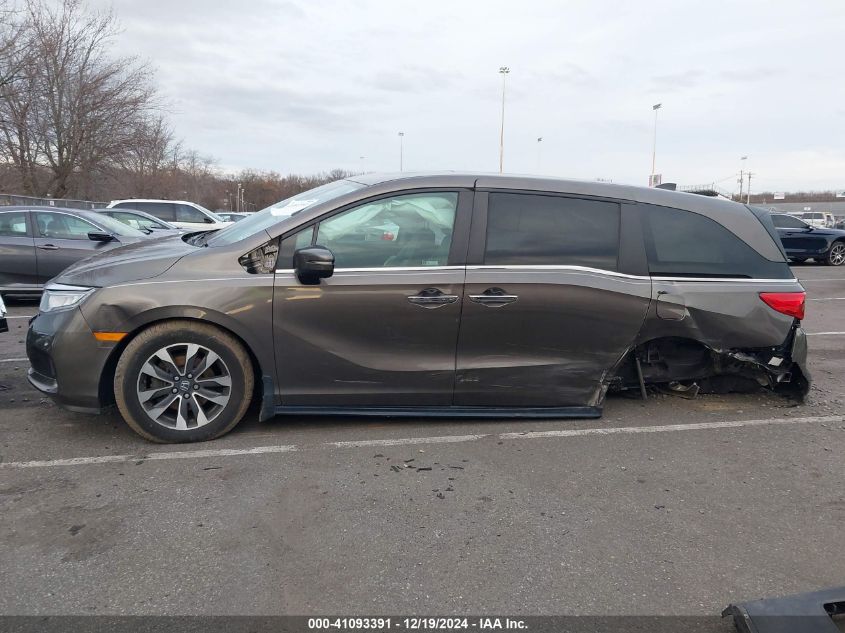 2022 Honda Odyssey Ex-L VIN: 5FNRL6H7XNB061495 Lot: 41093391