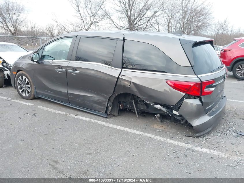 2022 Honda Odyssey Ex-L VIN: 5FNRL6H7XNB061495 Lot: 41093391