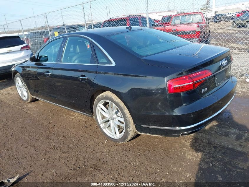 2015 Audi A8 3.0T VIN: WAUJGAFD9FN012821 Lot: 41093506