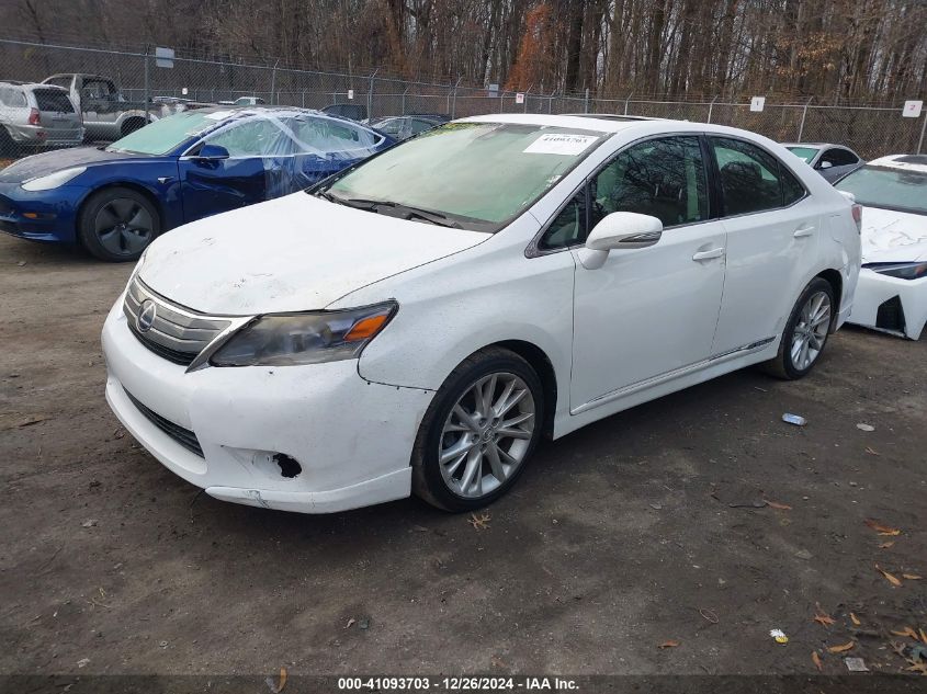 2010 Lexus Hs 250H VIN: JTHBB1BA1A2001628 Lot: 41093703