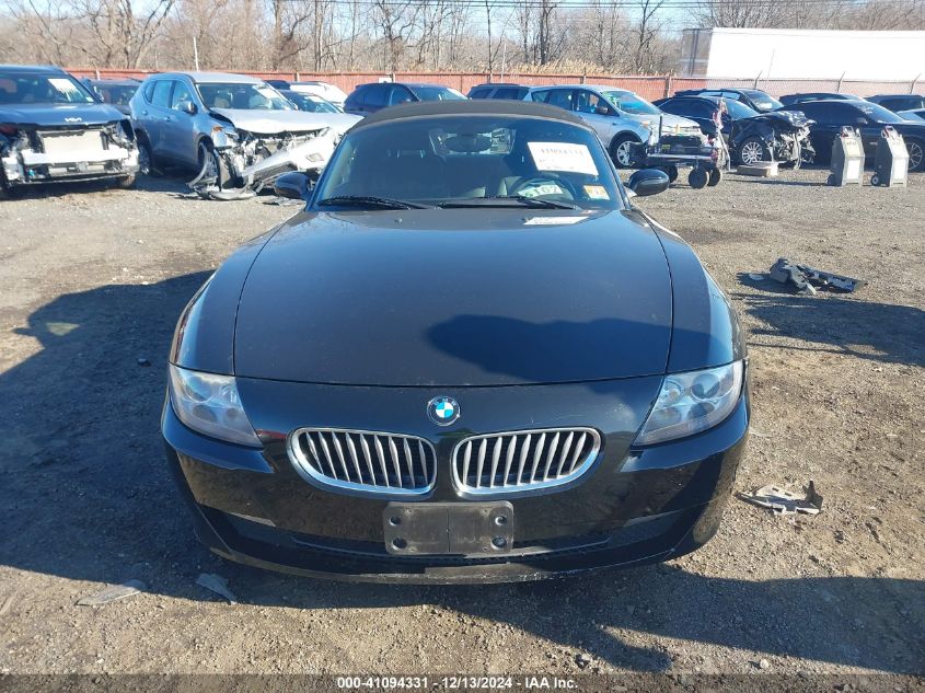 2007 BMW Z4 3.0Si VIN: 4USBU53527LX02535 Lot: 41094331