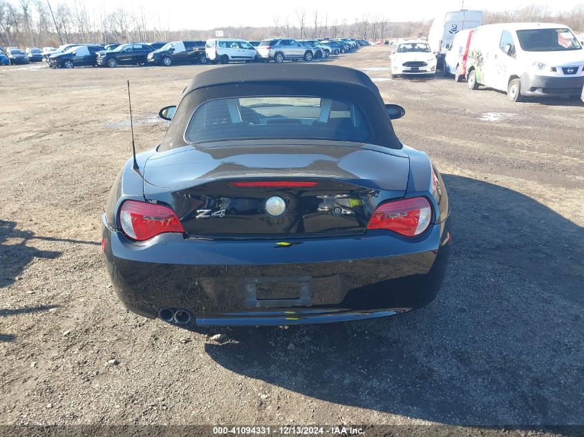 2007 BMW Z4 3.0Si VIN: 4USBU53527LX02535 Lot: 41094331