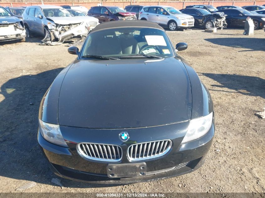 2007 BMW Z4 3.0Si VIN: 4USBU53527LX02535 Lot: 41094331