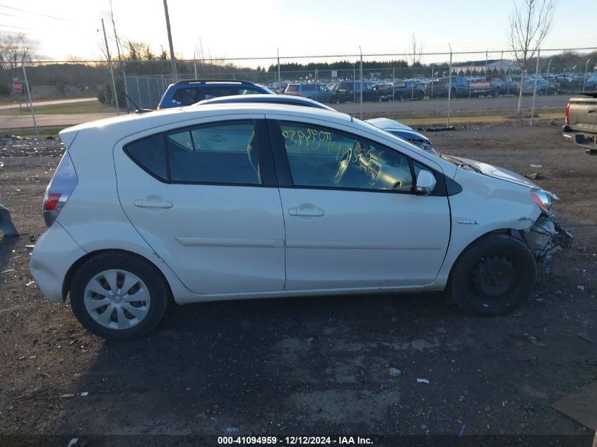 2012 Toyota Prius C Three VIN: JTDKDTB31C1508983 Lot: 41094959